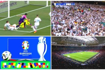 해외축구 UEFA 유로2024 조별리그 2차전 독일 16강 확정 잉글랜드 덴마크 무승부 스페인 이탈리아 꺽고 16강