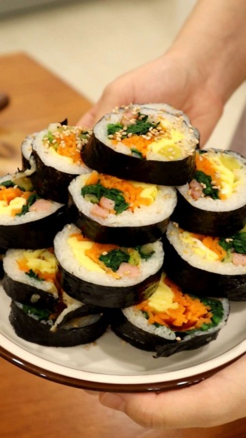 김밥맛있게싸는법 시금치 김밥 만들기 집김밥 주말요리