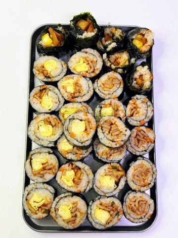 매운어묵당근 김밥 땡초넣은 백종원 매운 김밥 3가지 재료 집김밥