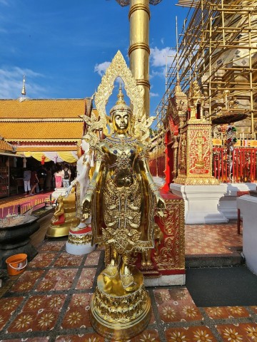 태국 치앙마이 왓프라탓도이수텝(Wat Phra That Doi Suthep) 불교 사원
