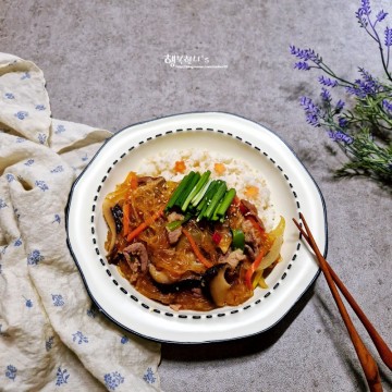 규현 잡채밥 레시피 나혼자산다 다이어트 요리 저칼로리 잡채덮밥 만들기
