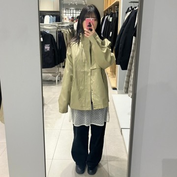 에첸엠 H&M 남성 루즈핏트윌재킷 여자가 입어본 피팅 및 구매후기