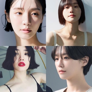 2024 여자 숏단발 펌 스타일 짧은 레이어드 숏컷 단발 이미지 박규영 김새롬 장도연