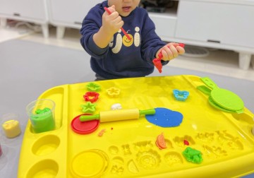 24개월아기 촉감놀이 클레이만들기 장난감 도우테이블