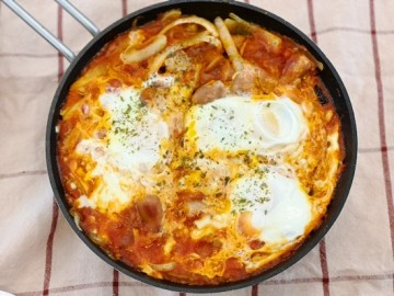 에그인헬 간단 레시피 샥슈카 만들기 레시피 토마토소스 계란 요리 브런치 메뉴 추천