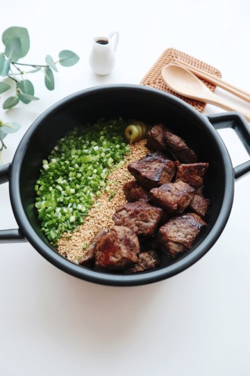 안심 스테이크 솥밥 레시피 소스 만들기 솥밥 하는법 소고기 요리