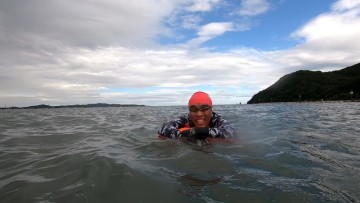 [TI수영일기]2020년 7월 25일(토) 서해바다 태안반도 구봉도에서 바다수영..
