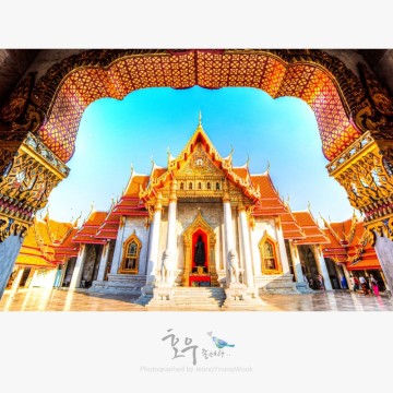 방콕 자유여행 태국 사원 인생사진은 마블템플