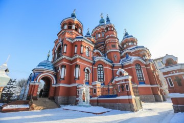 이르쿠츠크 카잔 성당, 130지구  시내 야경  안녕 러시아