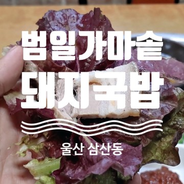 울산 국밥 맛집 범일가마솥돼지국밥 깔끔한 국밥