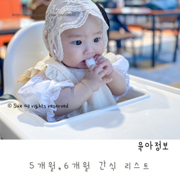 5개월, 6개월 아기 간식 리스트 (f. 아기 떡뻥시기)
