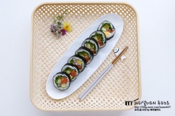 연어김밥 일본식김밥 간단하게 만드는 후토마키