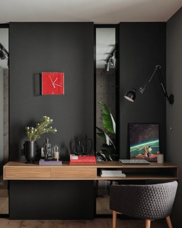 블랙 인테리어 어울리는 그림 액자로 13평 아파트 홈데코