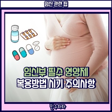 임신 중 복용해야 하는 임산부 영양제 복용방법 시기 주의사항