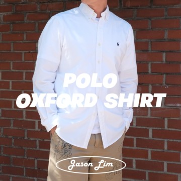 [폴로 랄프로렌 Polo Ralph Lauren] 남자 클래식핏 화이트 옥스포드 셔츠 1달 착용 후기 & 사이즈 Tip