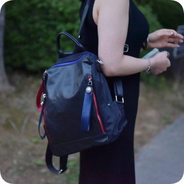 양가죽 가방 남녀공용 디자인 지니아반 20대 여자백팩
