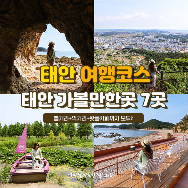 충남 태안 여행 코스 백화산 & 파도리해수욕장(해식동굴) 포함 7곳