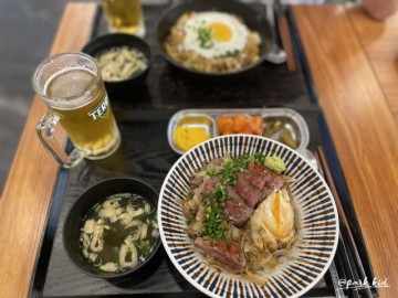 인천 연수동 맛집 치쿠타쿠 스테이크 우삼겹덮밥 후기