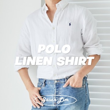 [폴로 랄프로렌 Polo Ralph Lauren] 화이트 남자 린넨셔츠 1달 착용 후기 & 클래식핏 사이즈 Tip