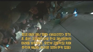 영화 [비상선언] 후기-초, 중반 한국 재난 영화의 미래를 보여주다, 후반부 곤두박질치며 추락하다(쿠키영상 없음)
