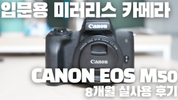 입문용 미러리스 카메라 추천 - 캐논 EOS M50