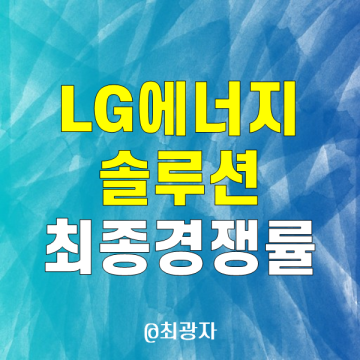 LG에너지솔루션 공모주 청약 완료 - 엘지에너지솔루션 최종 경쟁률과 배운점