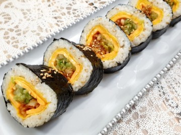 치즈 넣어 더 맛있는 진미채 김밥 레시피 - 도시락메뉴, 냉장고파먹기