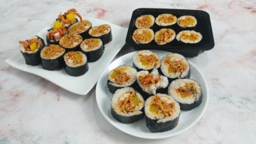 백종원 어묵김밥 청양고추 넣은 김밥 어묵조림으로 간편도시락 매운 불어묵 김밥 레시피