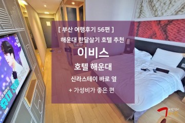 부산 여행후기 56편 - 해운대 호텔 한달살기 숙소 추천 : 이비스 해운대 / 버젯과 비교
