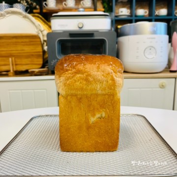 홈베이킹 에어프라이어 식빵만들기 감동적인 빵결