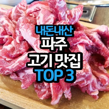 직접가본 내돈내산 파주 고기 맛집 TOP 3