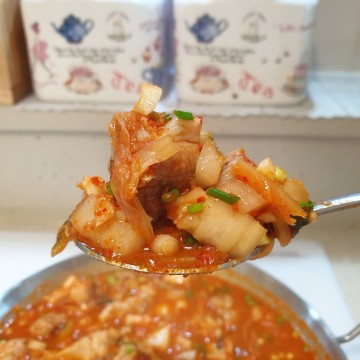 7분 김치찌개 백종원 김치 짜글이 돼지고기 김치찌개 맛있게 끓이는법