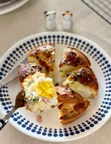 핫케이크 계란빵 만들기, 겨울간식 에어프라이어 계란빵