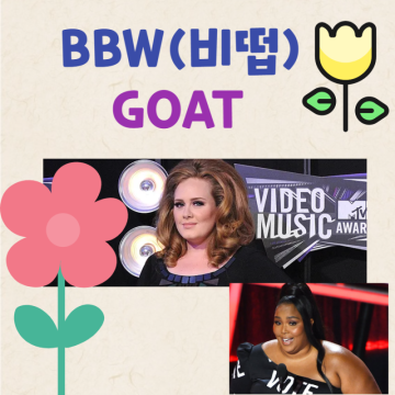 영어채팅용어 BBW(비떱) 뜻, goat 뜻은?