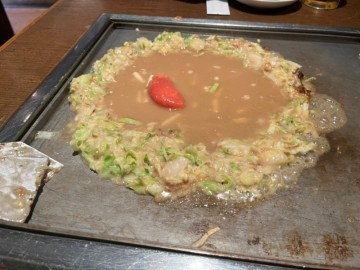 오사카 난바역 맛집 몬자야끼 모모쥬