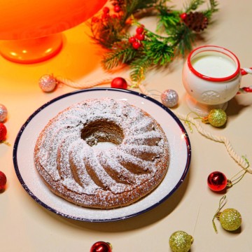 구겔호프 크리스마스 케이크 만들기 슈가파우더 눈내리는 초코 케이크 파운드 케익