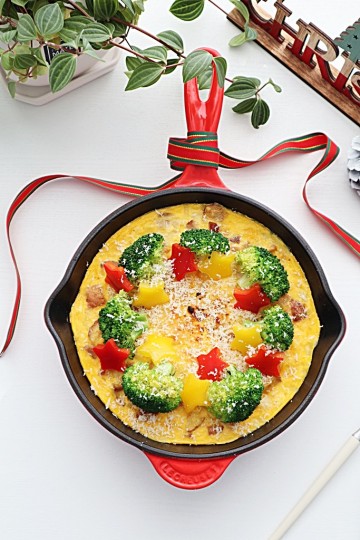 오믈렛 만들기 에그 프리타타 만드는 법 크리스마스 홈파티 음식 계란요리