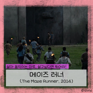 메이즈 러너 (The Maze Runner. 2014) 영화리뷰 - 살아 움직이는 미로, 살고싶다면 뛰어라!