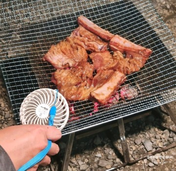 캠핑고기 트레이더스 돼지갈비 숯불돼지갈비 굽는법