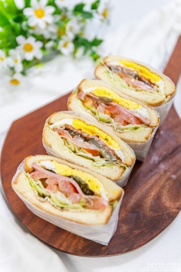 주말아침메뉴 간단한 샌드위치 레시피 BLT샌드위치 맛있는 식빵샌드위치만들기