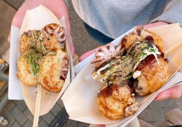 [たこ焼き] 오사카 도톤보리 영국 존슨 총리도 먹고간 타코야끼 맛집