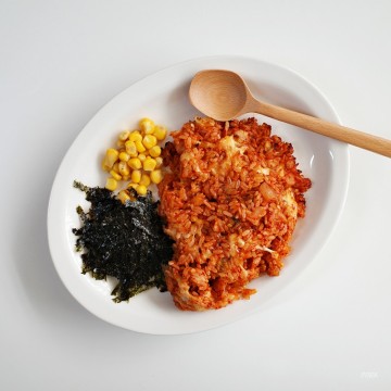 강식당 김치밥이 피오씁니다, 에어프라이어로 만드는 백종원 김치볶음밥