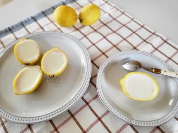 레몬요리 레몬 디저트 레몬껍질 틀로 사용하기 레몬포셋 Lemon Posset 만들기