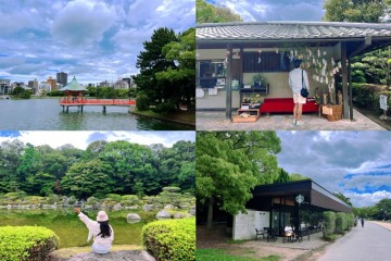 후쿠오카 오호리공원 위치 입장료 스타벅스 일본 정원