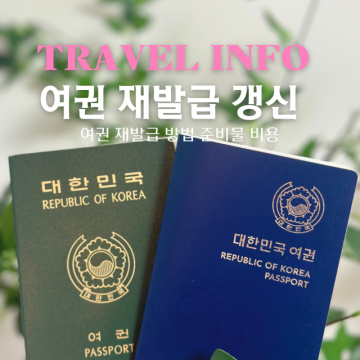 여권 재발급 갱신 방법 비용 가격 온라인 신여권 신청 방법 준비물 기간 총정리