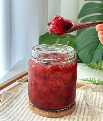 딸기 콩포트 냉동딸기 퓨레 알룰로스 무설탕 키토 다이어트 시럽 쨈 수제 과일 청 잼 만드는법