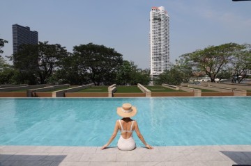태국 여행 방콕 럭셔리 리조트 카펠라방콕 수영장, 스텔라바 친친아워 후기