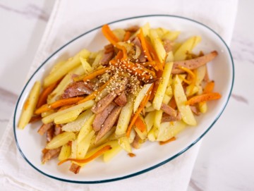 감자채볶음 레시피 감자볶음 만드는법 간단한 스팸 감자 볶음