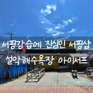 양양서핑 서핑강습에 진심인 서핑샵 추천 : 설악해수욕장 노란집 아이서프