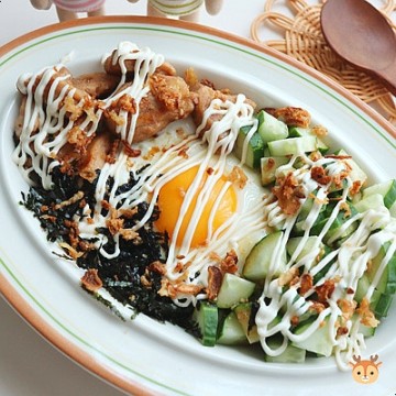 간단한 다이어트 요리 한그릇음식 오이비빔밥 레시피 간장양념장